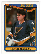 Peter Zezel - St. Louis Blues (NHL Hockey Card) 1990-91 Topps # 15 Mint
