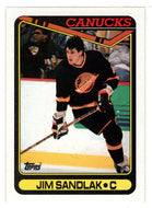 Jim Sandlak - Vancouver Canucks (NHL Hockey Card) 1990-91 Topps # 18 Mint