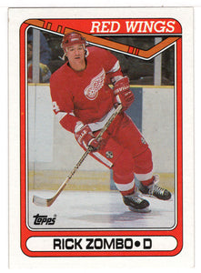 Rick Zombo RC - Detroit Red Wings (NHL Hockey Card) 1990-91 Topps # 21 Mint