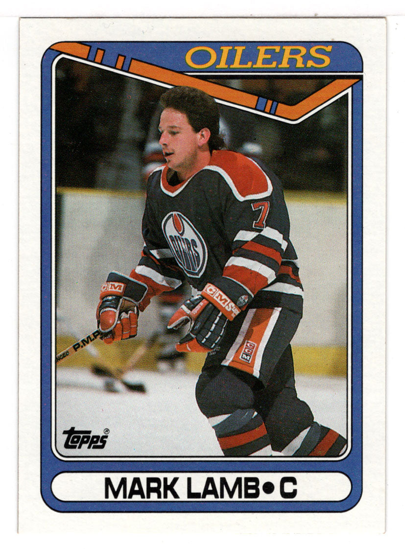 Mark Lamb RC - Edmonton Oilers (NHL Hockey Card) 1990-91 Topps # 25 Mint