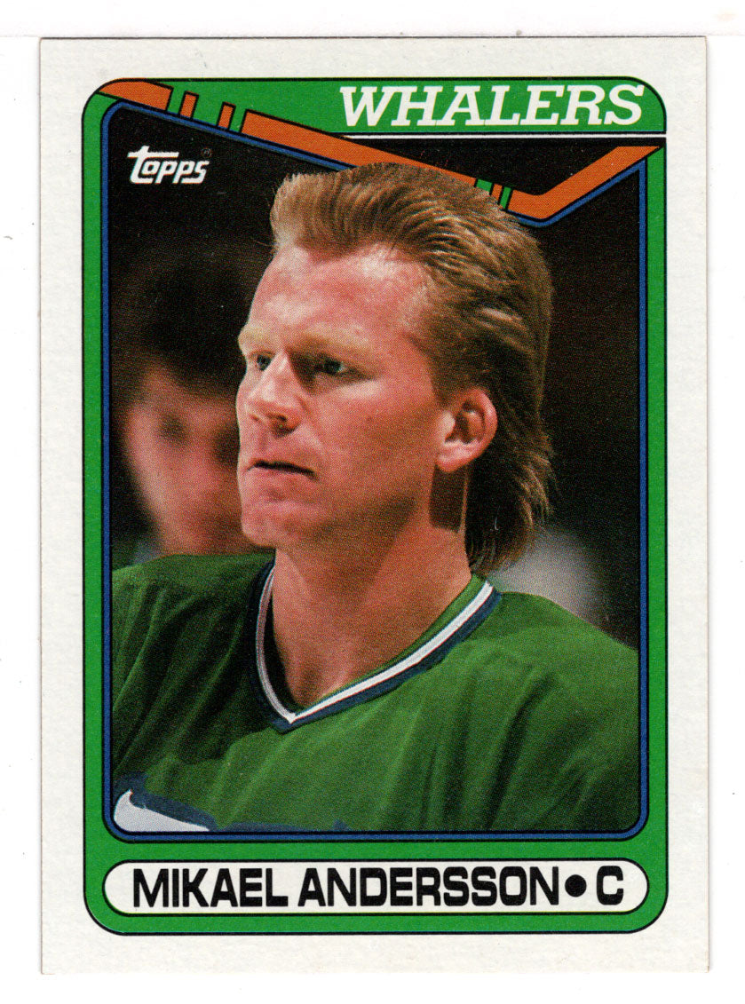 Mikael Andersson RC - Hartford Whalers (NHL Hockey Card) 1990-91 Topps # 35 Mint