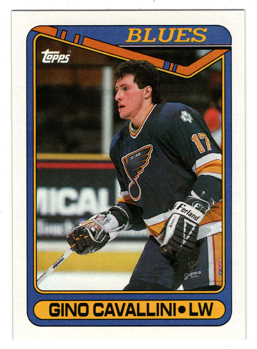 Gino Cavallini - St. Louis Blues (NHL Hockey Card) 1990-91 Topps # 36 Mint