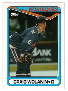 Craig Wolanin RC - Quebec Nordiques (NHL Hockey Card) 1990-91 Topps # 40 Mint