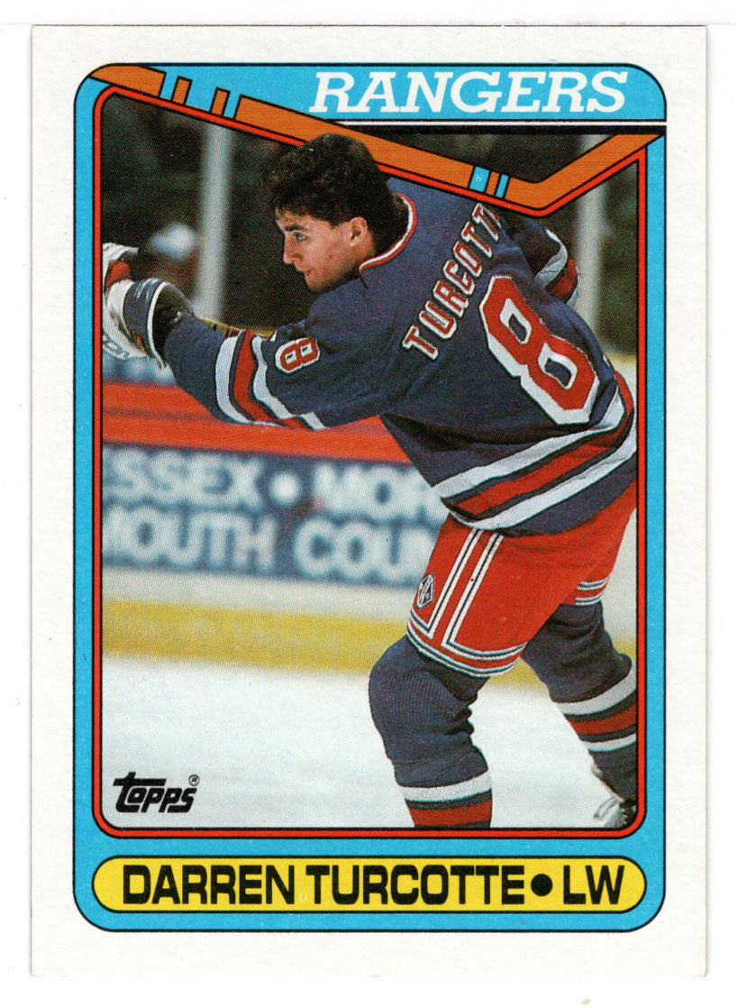 Darren Turcotte RC - New York Rangers (NHL Hockey Card) 1990-91 Topps # 48 Mint