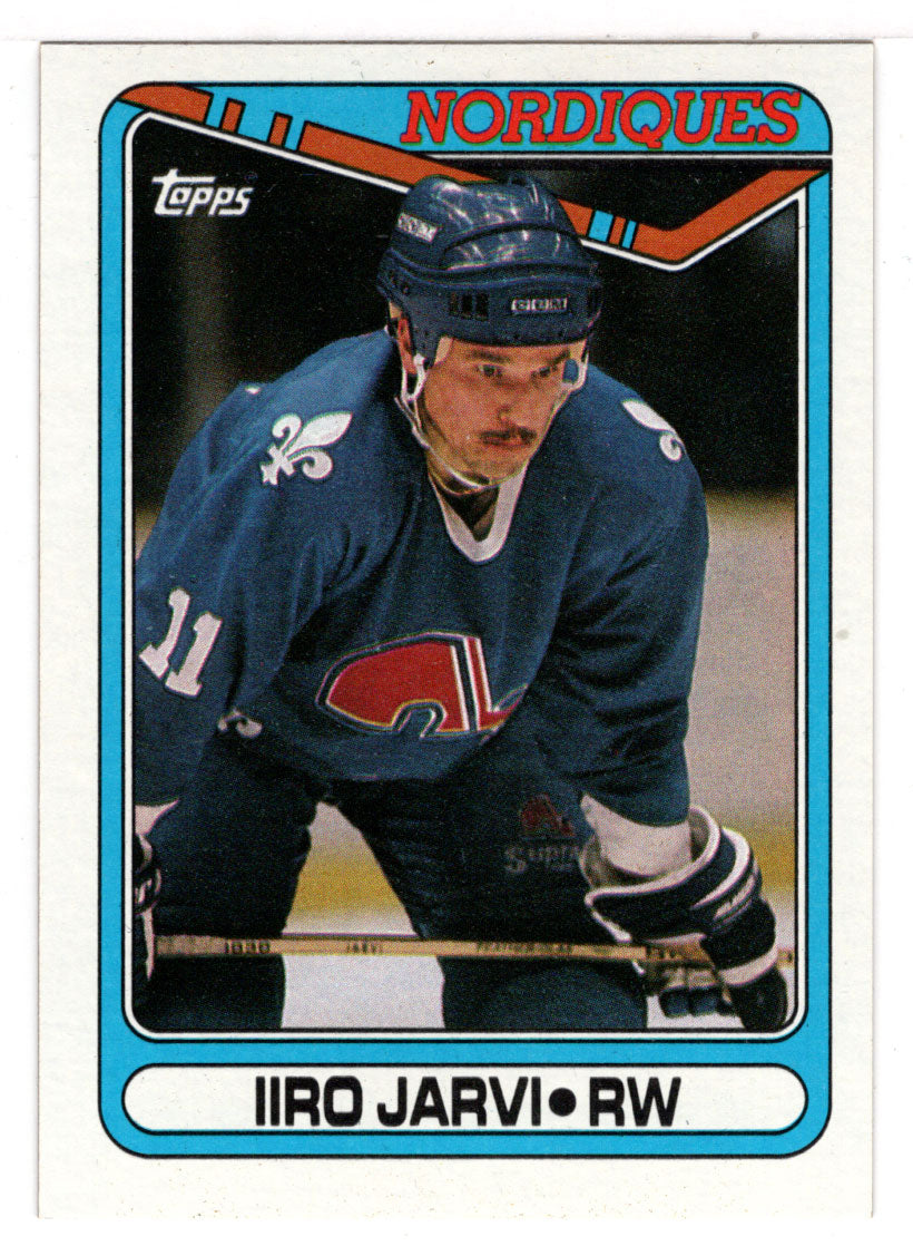 Iiro Jarvi - Quebec Nordiques (NHL Hockey Card) 1990-91 Topps # 52 Mint