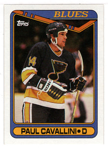 Paul Cavallini - St. Louis Blues (NHL Hockey Card) 1990-91 Topps # 57 Mint