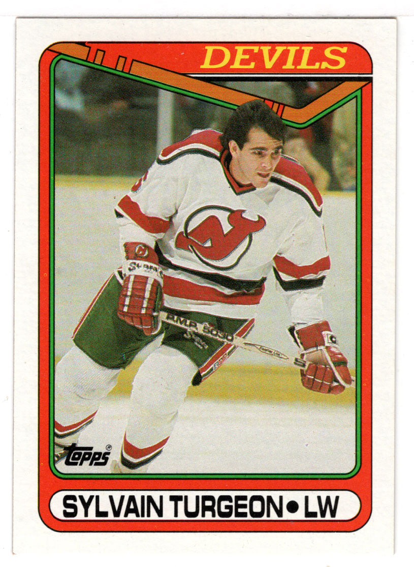 Sylvain Turgeon - New Jersey Devils (NHL Hockey Card) 1990-91 Topps # 73 Mint