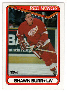 Shawn Burr - Detroit Red Wings (NHL Hockey Card) 1990-91 Topps # 74 Mint