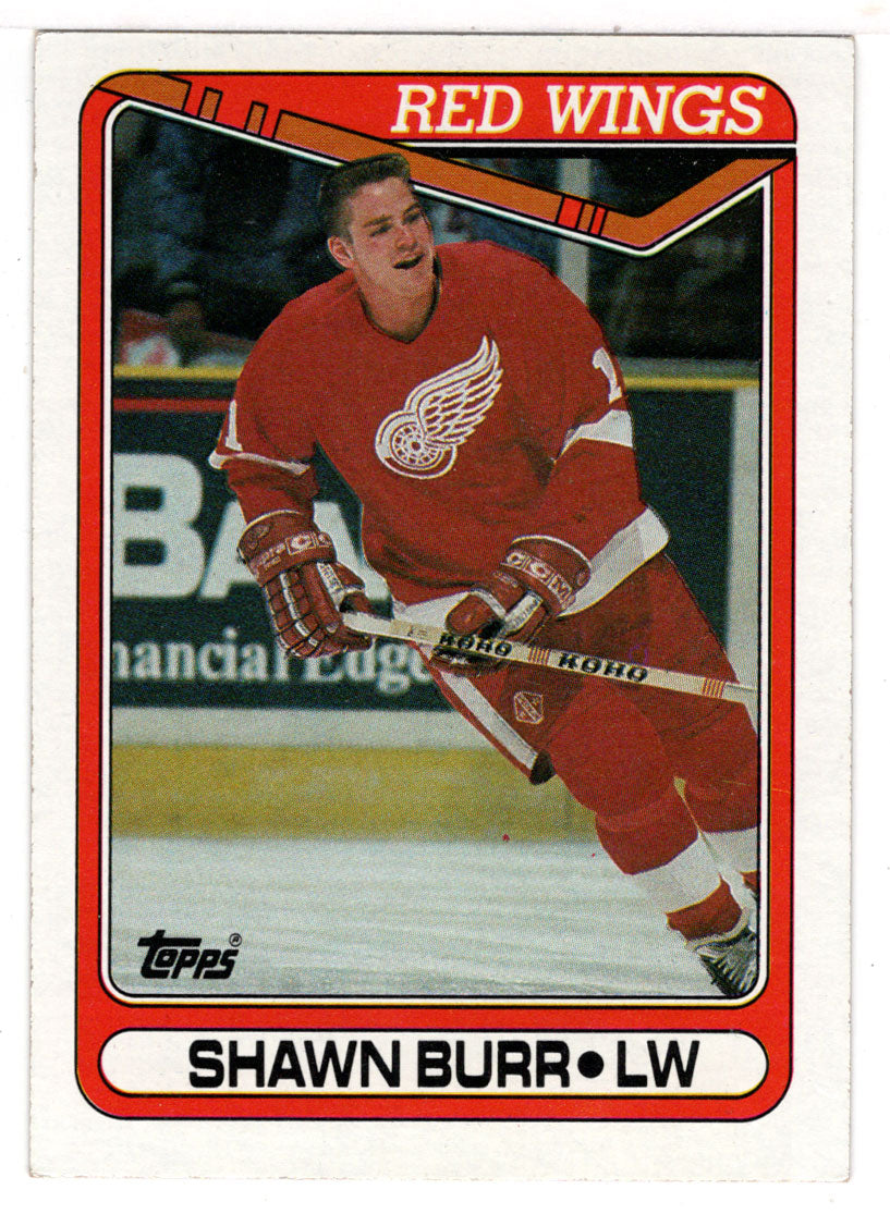 Shawn Burr - Detroit Red Wings (NHL Hockey Card) 1990-91 Topps # 74 Mint