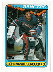 John Vanbiesbrouck - New York Rangers (NHL Hockey Card) 1990-91 Topps # 75 Mint