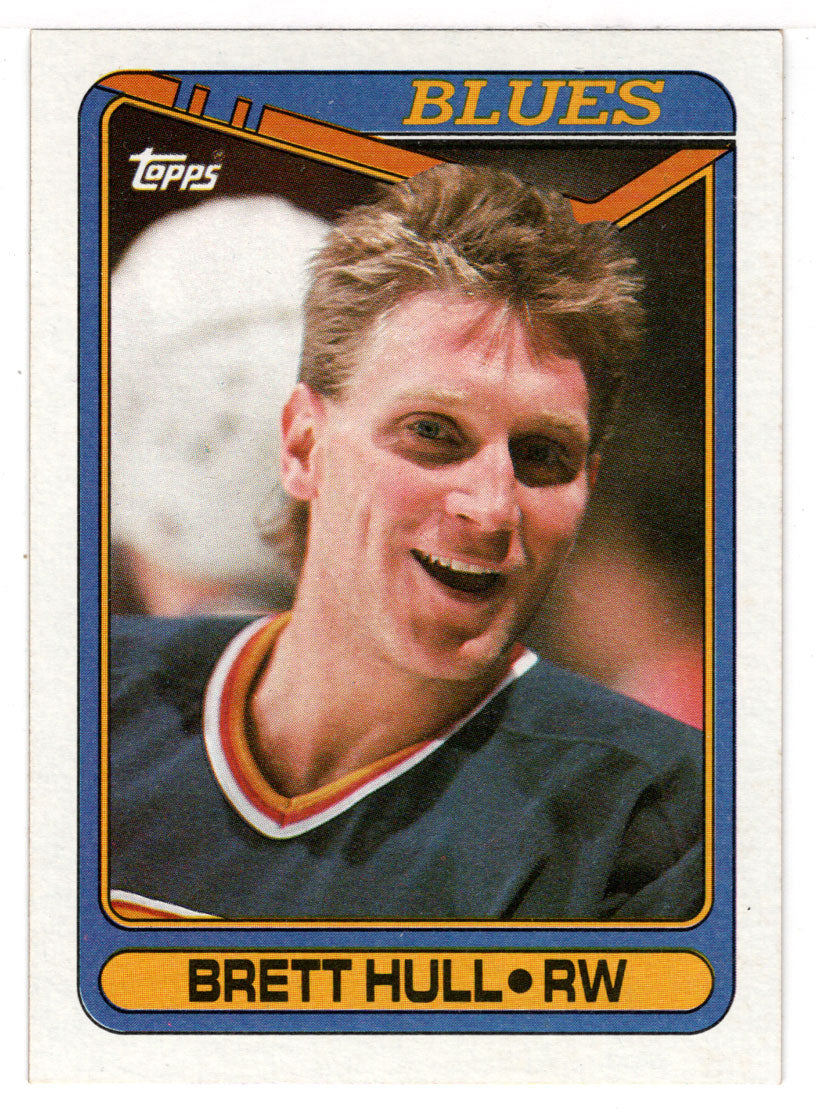 Brett Hull - St. Louis Blues (NHL Hockey Card) 1990-91 Topps # 77 Mint