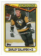 Zarley Zalapski - Pittsburgh Penguins (NHL Hockey Card) 1990-91 Topps # 78 Mint
