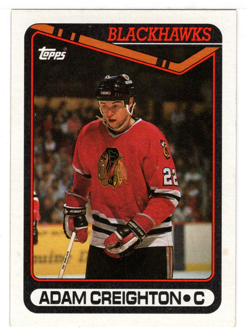 Adam Creighton - Chicago Blackhawks (NHL Hockey Card) 1990-91 Topps # 83 Mint