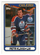 Petr Klima - Edmonton Oilers (NHL Hockey Card) 1990-91 Topps # 85 Mint