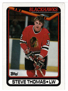 Steve Thomas - Chicago Blackhawks (NHL Hockey Card) 1990-91 Topps # 92 Mint