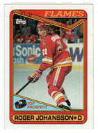 Roger Johansson RC - Calgary Flames (NHL Hockey Card) 1990-91 Topps # 96 Mint