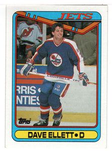 Dave Ellett - Winnipeg Jets (NHL Hockey Card) 1990-91 Topps # 104 Mint