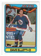 Dave Ellett - Winnipeg Jets (NHL Hockey Card) 1990-91 Topps # 104 Mint