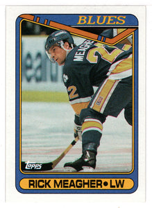Rick Meagher - St. Louis Blues (NHL Hockey Card) 1990-91 Topps # 125 Mint