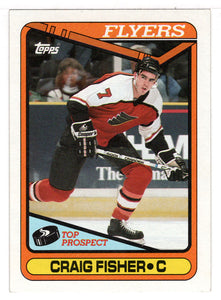 Craig Fisher RC - Philadelphia Flyers (NHL Hockey Card) 1990-91 Topps # 126 Mint