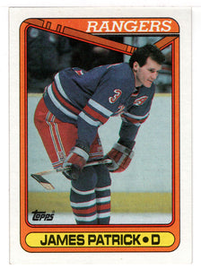 James Patrick - New York Rangers (NHL Hockey Card) 1990-91 Topps # 131 Mint