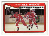 Detroit Red Wings Team Card (NHL Hockey Card) 1990-91 Topps # 133 Mint