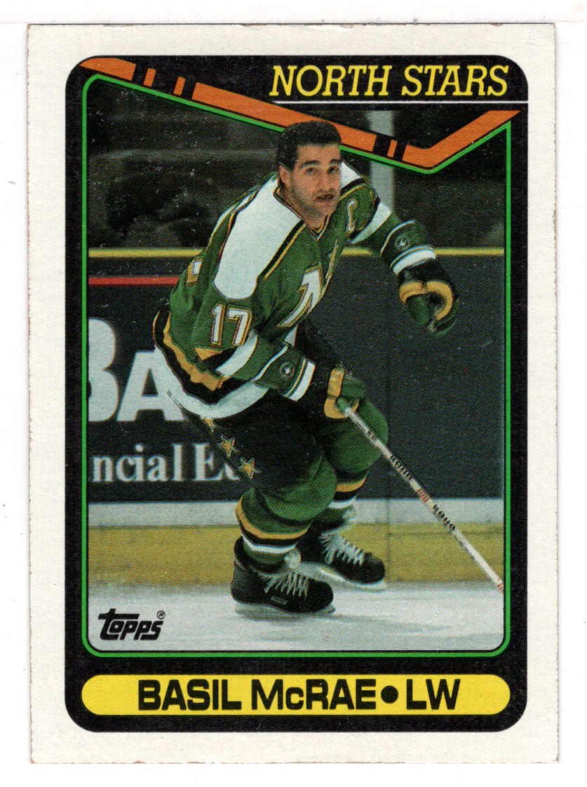 Basil McRae - Minnesota North Stars (NHL Hockey Card) 1990-91 Topps # 151 Mint