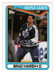 Brad Marsh - Toronto Maple Leafs (NHL Hockey Card) 1990-91 Topps # 155 Mint