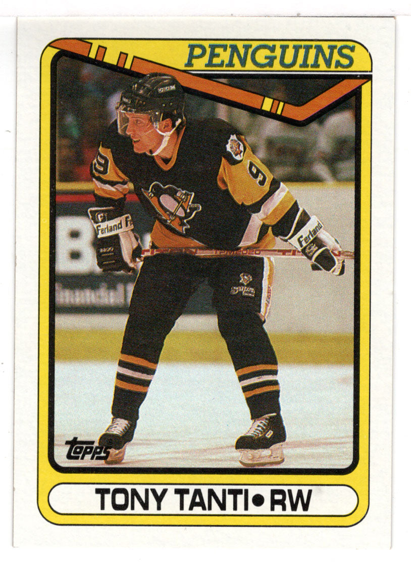 Tony Tanti - Pittsburgh Penguins (NHL Hockey Card) 1990-91 Topps # 157 Mint
