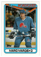 Mario Marois - Quebec Nordiques (NHL Hockey Card) 1990-91 Topps # 158 Mint