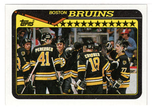 Boston Bruins Team Card (NHL Hockey Card) 1990-91 Topps # 165 Mint