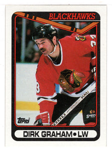 Dirk Graham - Chicago Blackhawks (NHL Hockey Card) 1990-91 Topps # 179 Mint