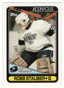 Robb Stauber RC - Los Angeles Kings (NHL Hockey Card) 1990-91 Topps # 181 Mint