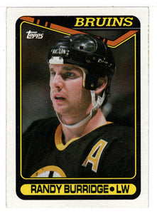 Randy Burridge - Boston Bruins (NHL Hockey Card) 1990-91 Topps # 190 Mint