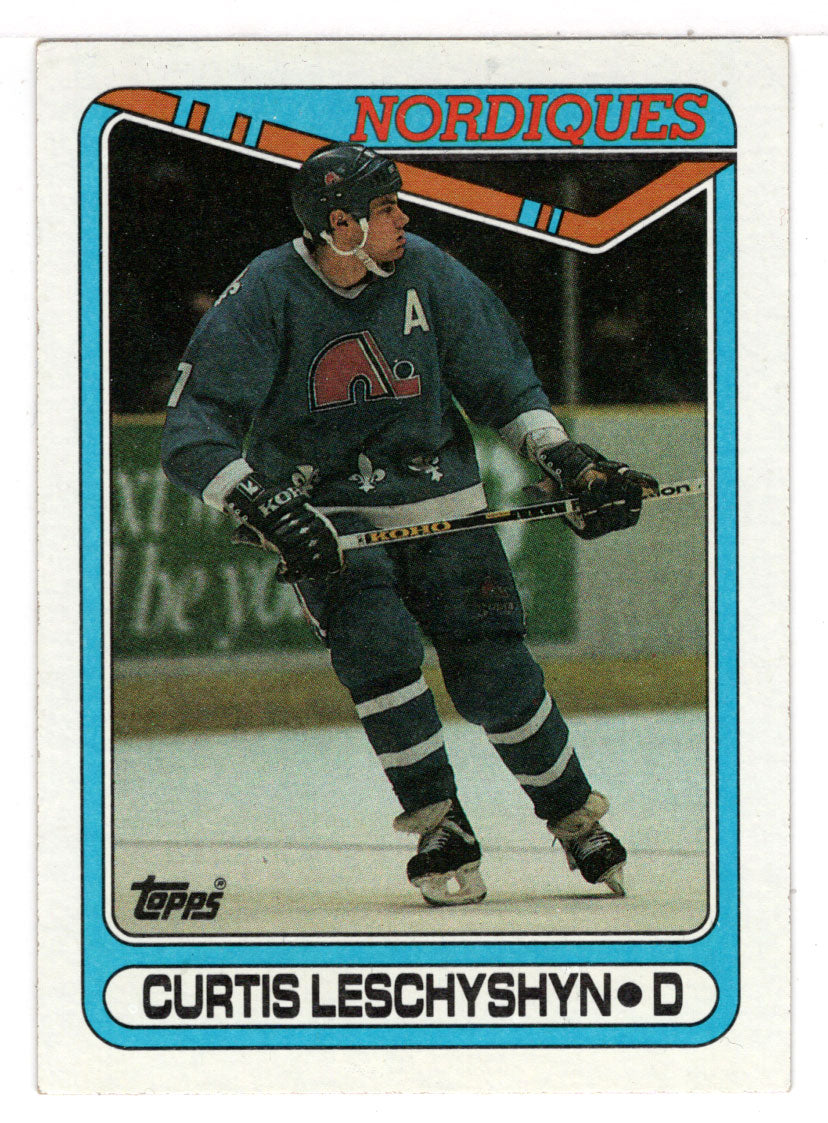 Curtis Leschyshyn RC - Quebec Nordiques (NHL Hockey Card) 1990-91 Topps # 216 Mint