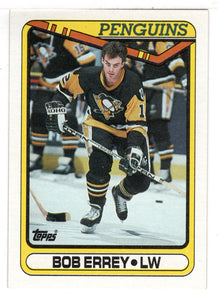 Bob Errey - Pittsburgh Penguins (NHL Hockey Card) 1990-91 Topps # 230 Mint