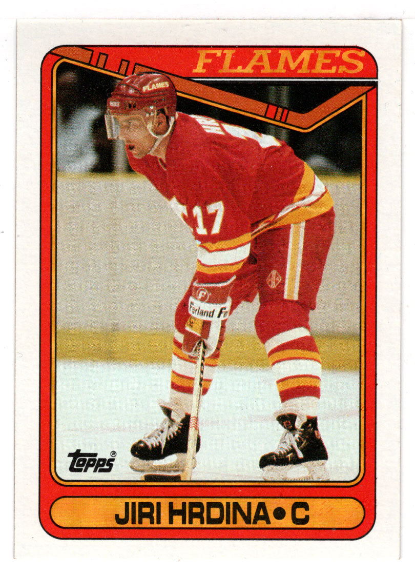 Jiri Hrdina RC - Calgary Flames (NHL Hockey Card) 1990-91 Topps # 234 Mint