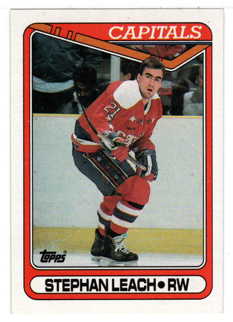 Stephen Leach - Washington Capitals (NHL Hockey Card) 1990-91 Topps # 235 Mint