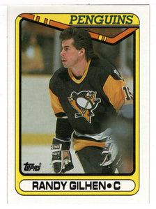 Randy Gilhen RC - Pittsburgh Penguins (NHL Hockey Card) 1990-91 Topps # 250 Mint