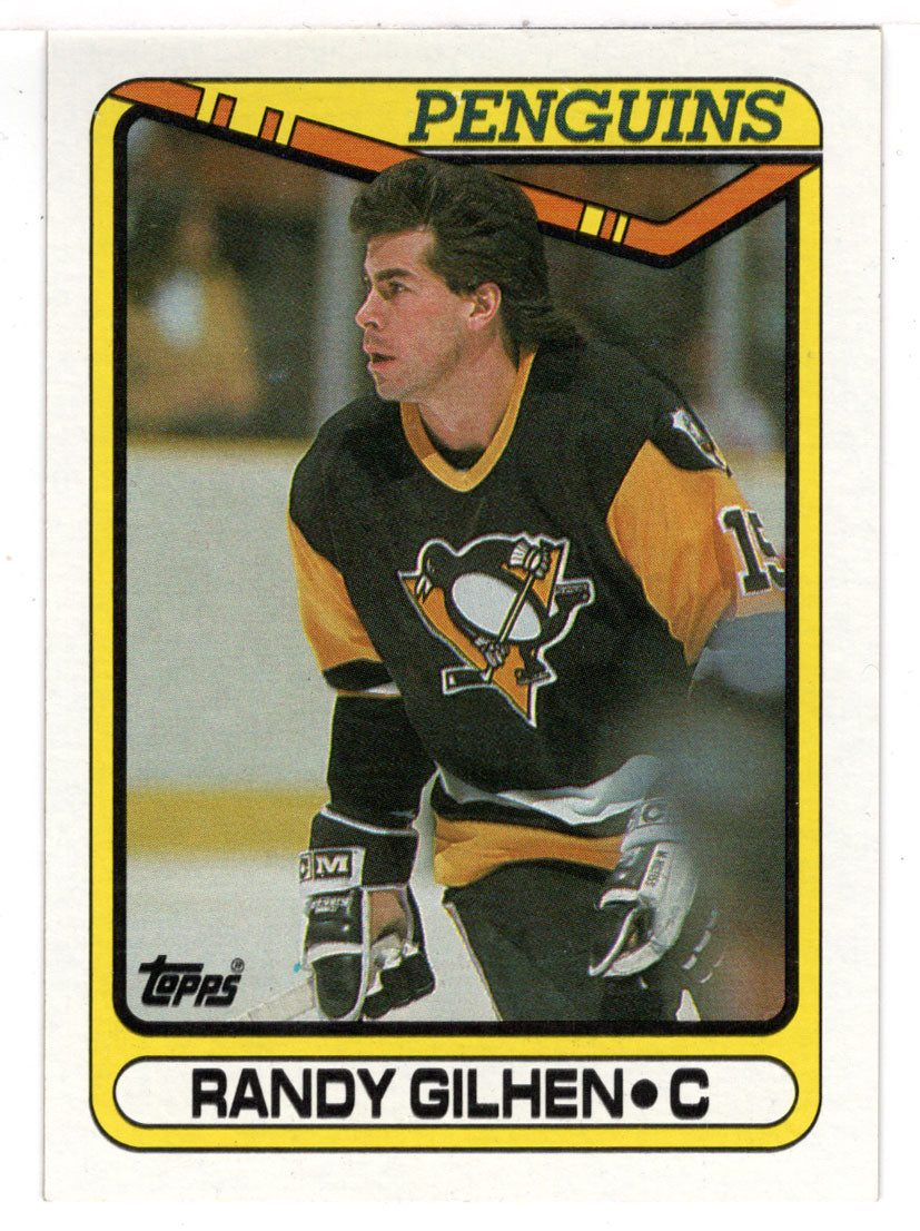 Randy Gilhen RC - Pittsburgh Penguins (NHL Hockey Card) 1990-91 Topps # 250 Mint