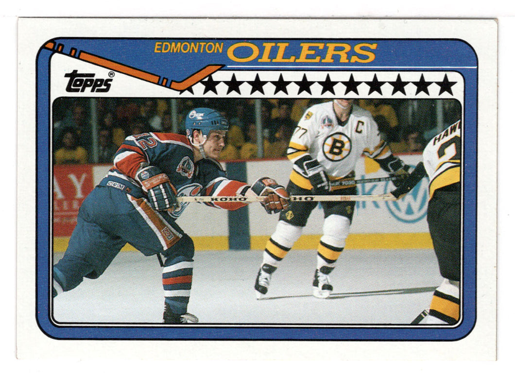 Edmonton Oilers Team Card (NHL Hockey Card) 1990-91 Topps # 251 Mint