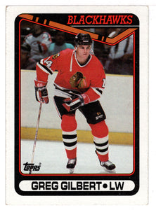 Greg Gilbert - Chicago Blackhawks (NHL Hockey Card) 1990-91 Topps # 255 Mint