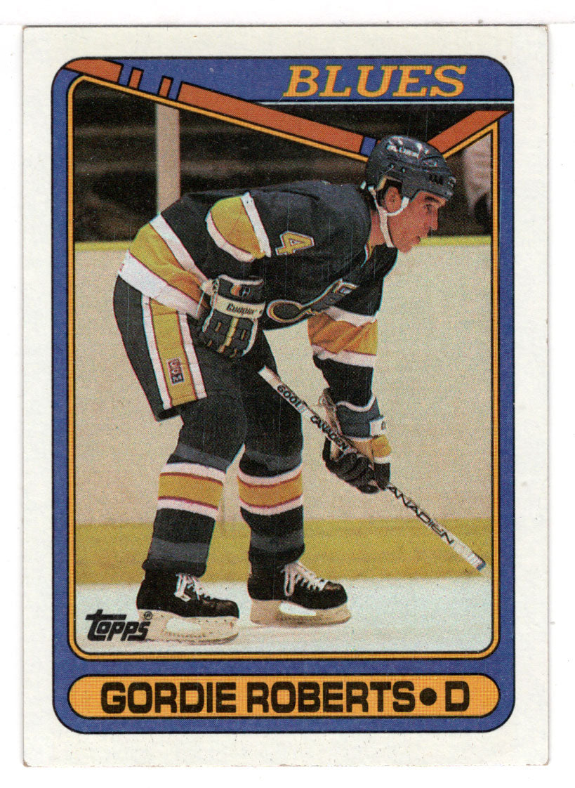 Gordie Roberts - St. Louis Blues (NHL Hockey Card) 1990-91 Topps # 256 Mint