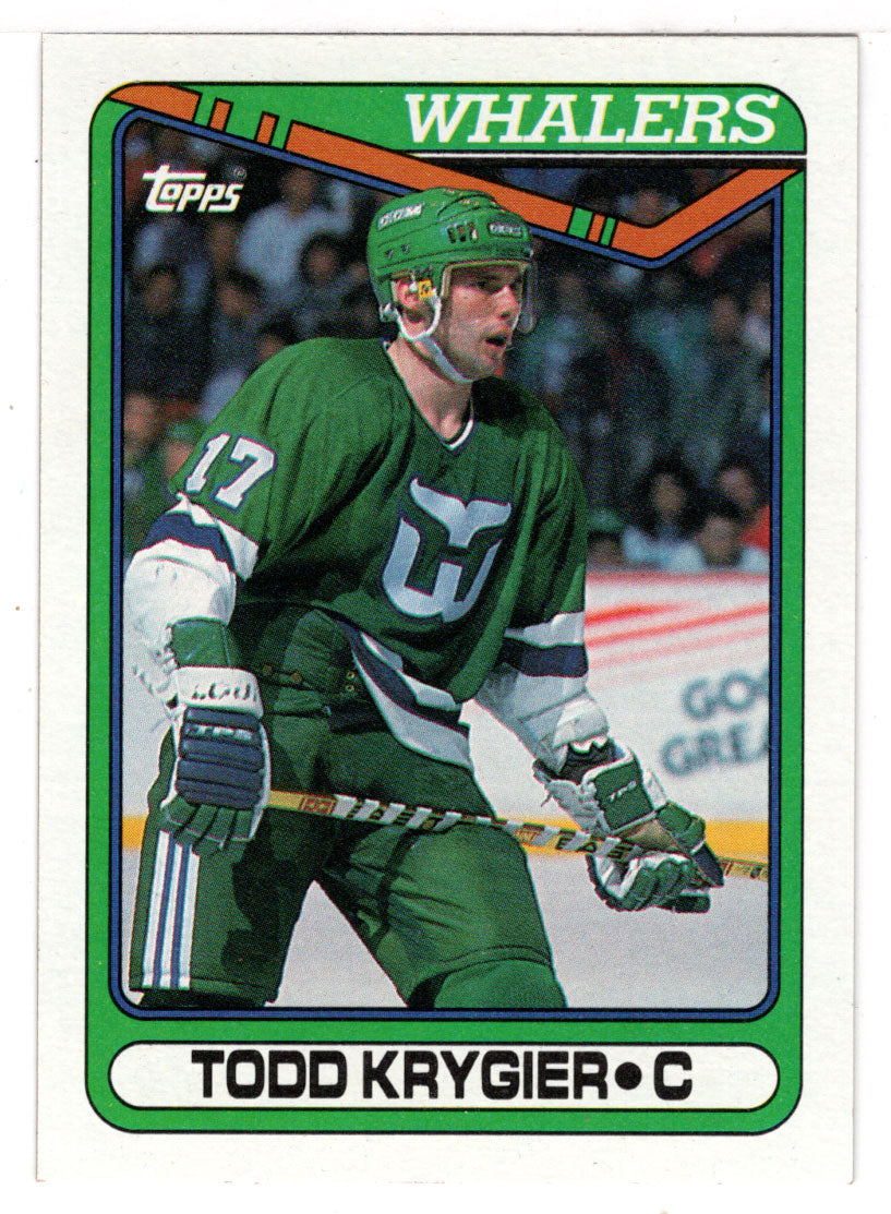 Todd Krygier RC - Hartford Whalers (NHL Hockey Card) 1990-91 Topps # 260 Mint