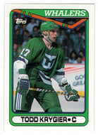 Todd Krygier RC - Hartford Whalers (NHL Hockey Card) 1990-91 Topps # 260 Mint