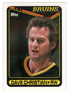 Dave Christian - Boston Bruins (NHL Hockey Card) 1990-91 Topps # 263 Mint