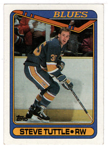 Steve Tuttle - St. Louis Blues (NHL Hockey Card) 1990-91 Topps # 278 Mint