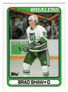 Brad Shaw RC - Hartford Whalers (NHL Hockey Card) 1990-91 Topps # 279 Mint