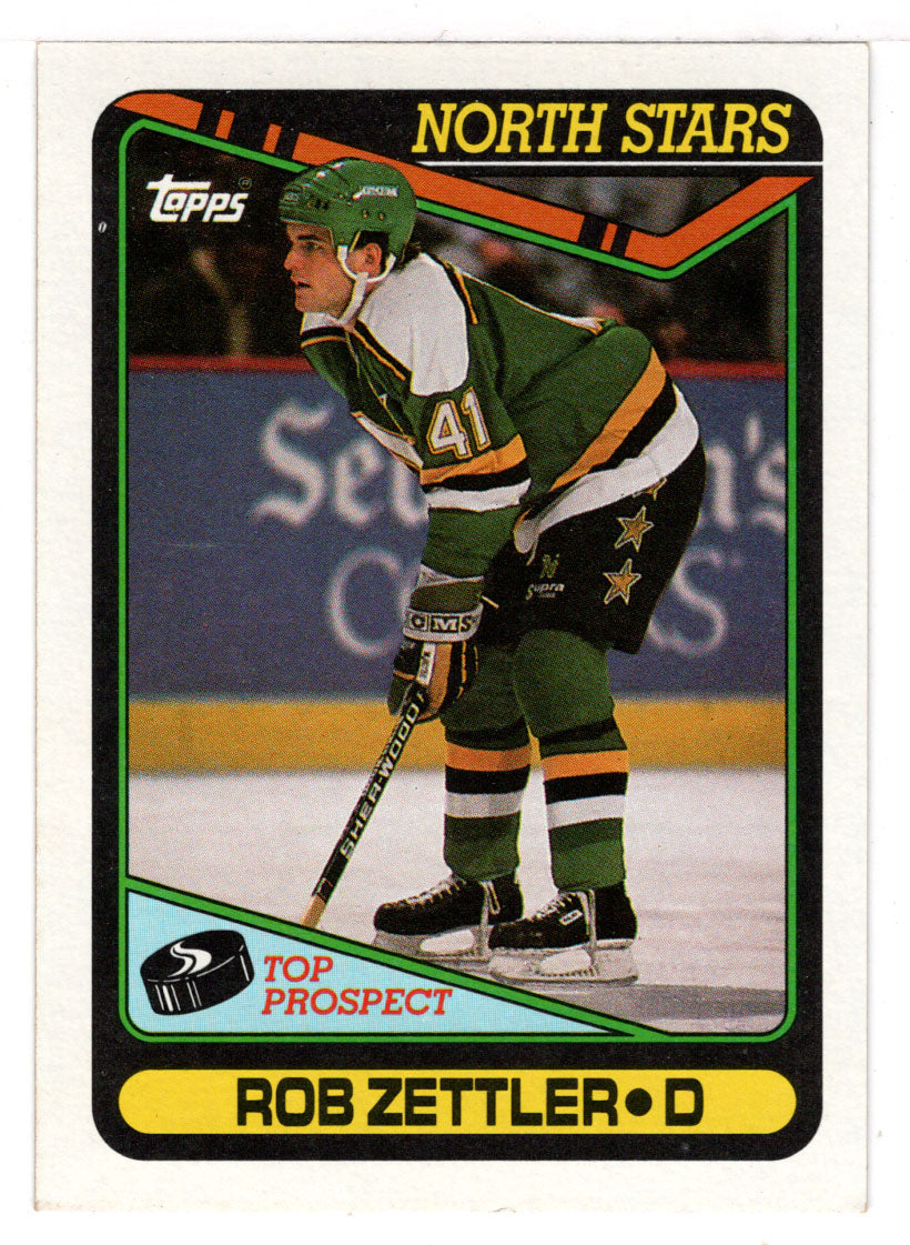 Rob Zettler RC - Minnesota North Stars (NHL Hockey Card) 1990-91 Topps # 289 Mint