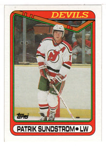 Patrik Sundstrom - New Jersey Devils (NHL Hockey Card) 1990-91 Topps # 306 Mint